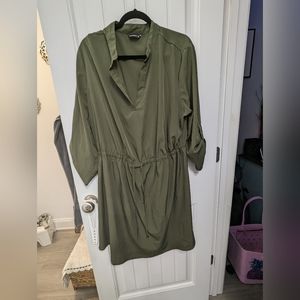 Lightweight 3/4 sleeve dress with drawstring waist size 3x